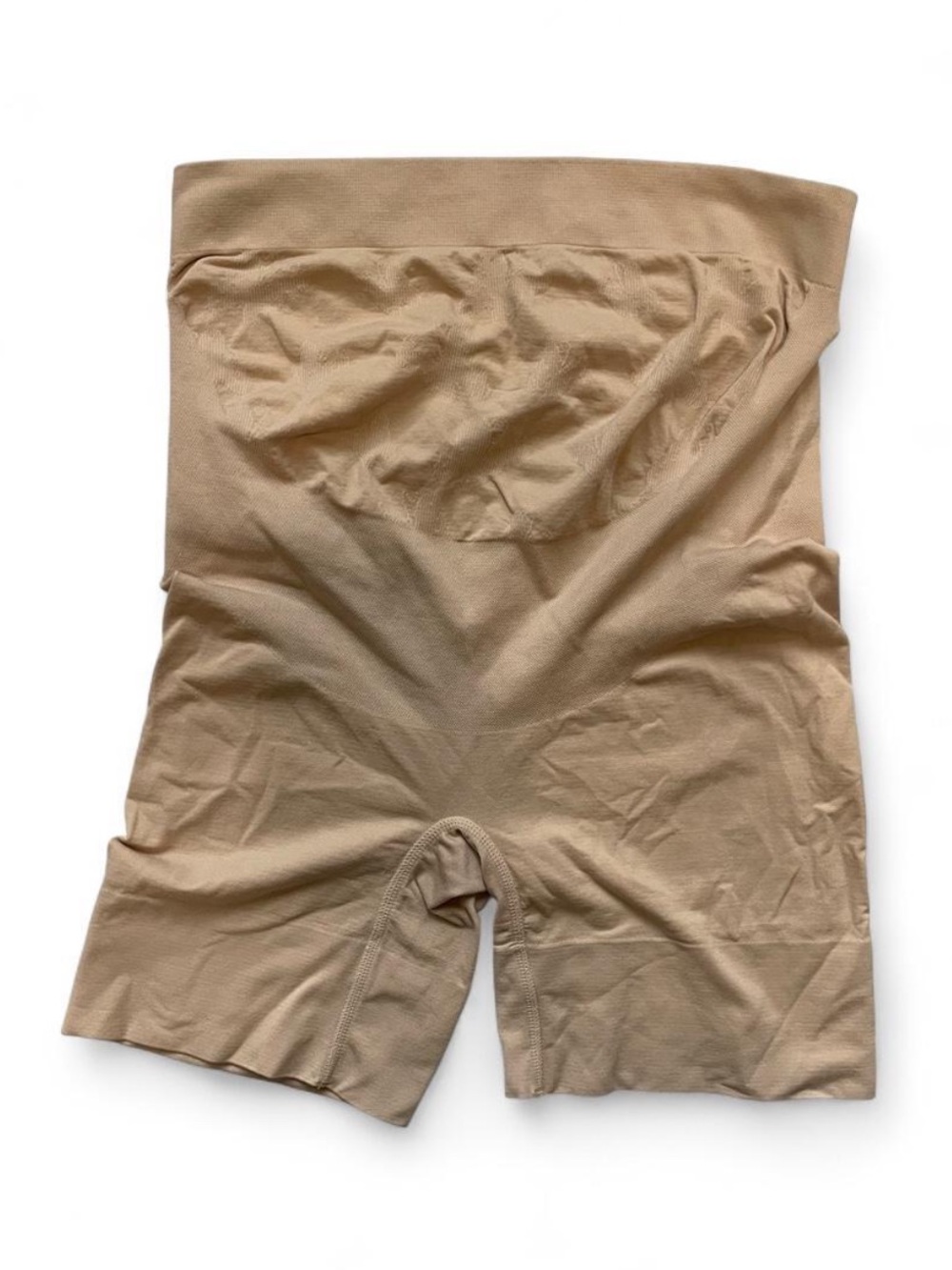 Maternity High-Waist Seamless Shapewear Shorts - Nude